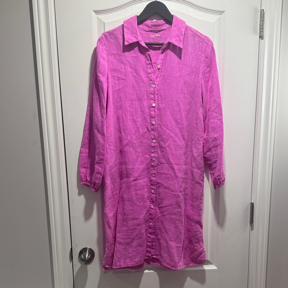 Lilly Pulitzer Pink Button-Front Tunic/Dress S/M